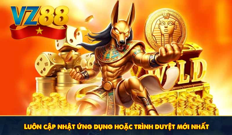 Luôn cập nhật ứng dụng hoặc trình duyệt mới nhất