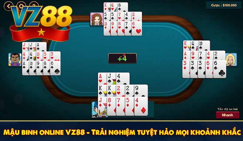 Mậu binh online VZ88 - Trải nghiệm tuyệt hảo mọi khoảnh khắc