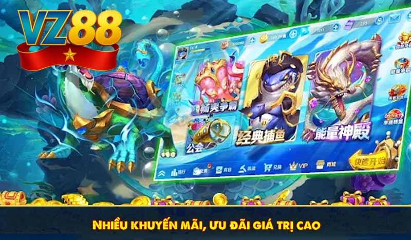 Bắn cá Hoàng Gia VZ88 là gì? Hướng dẫn chơi chuẩn, dễ thắng 10 Nhiều khuyến mãi, ưu đãi giá trị cao