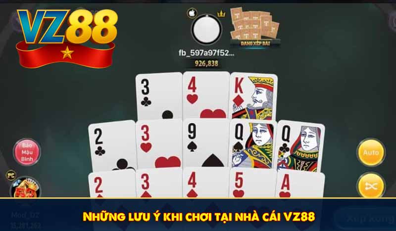 Mậu binh online VZ88 - Trải nghiệm tuyệt hảo mọi khoảnh khắc 9 Những lưu ý khi chơi tại nhà cái VZ88
