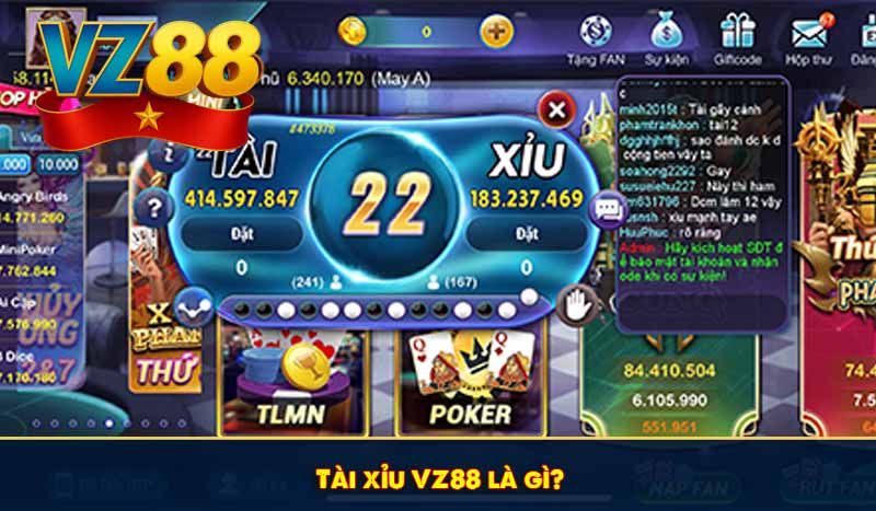 Tài xỉu VZ88 - Cẩm nang trải nghiệm game casino hàng đầu 2026 6 Tài xỉu VZ88 là gì?